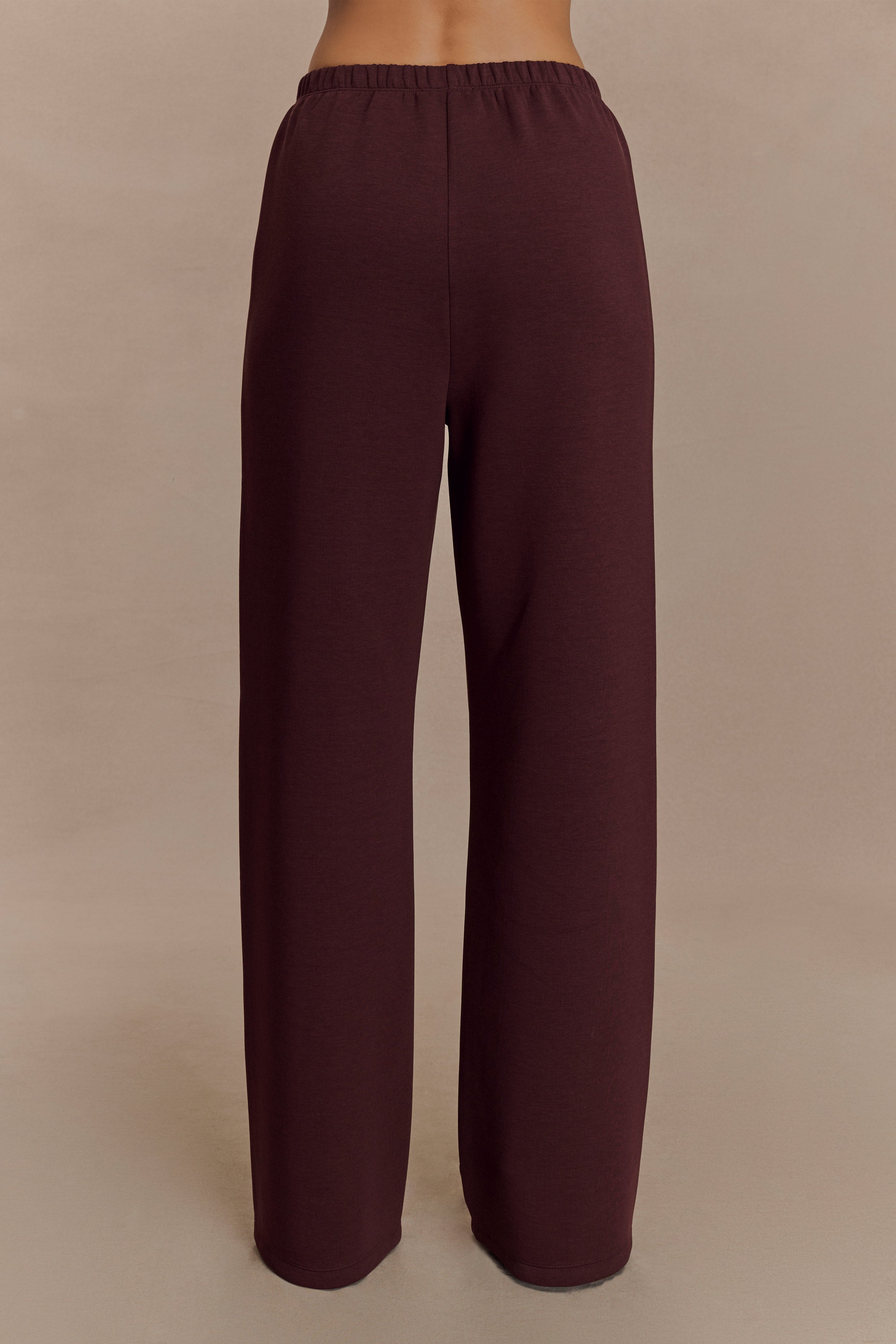 August Straight Leg Jogger - Chocolate