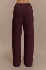 August Straight Leg Jogger - Chocolate