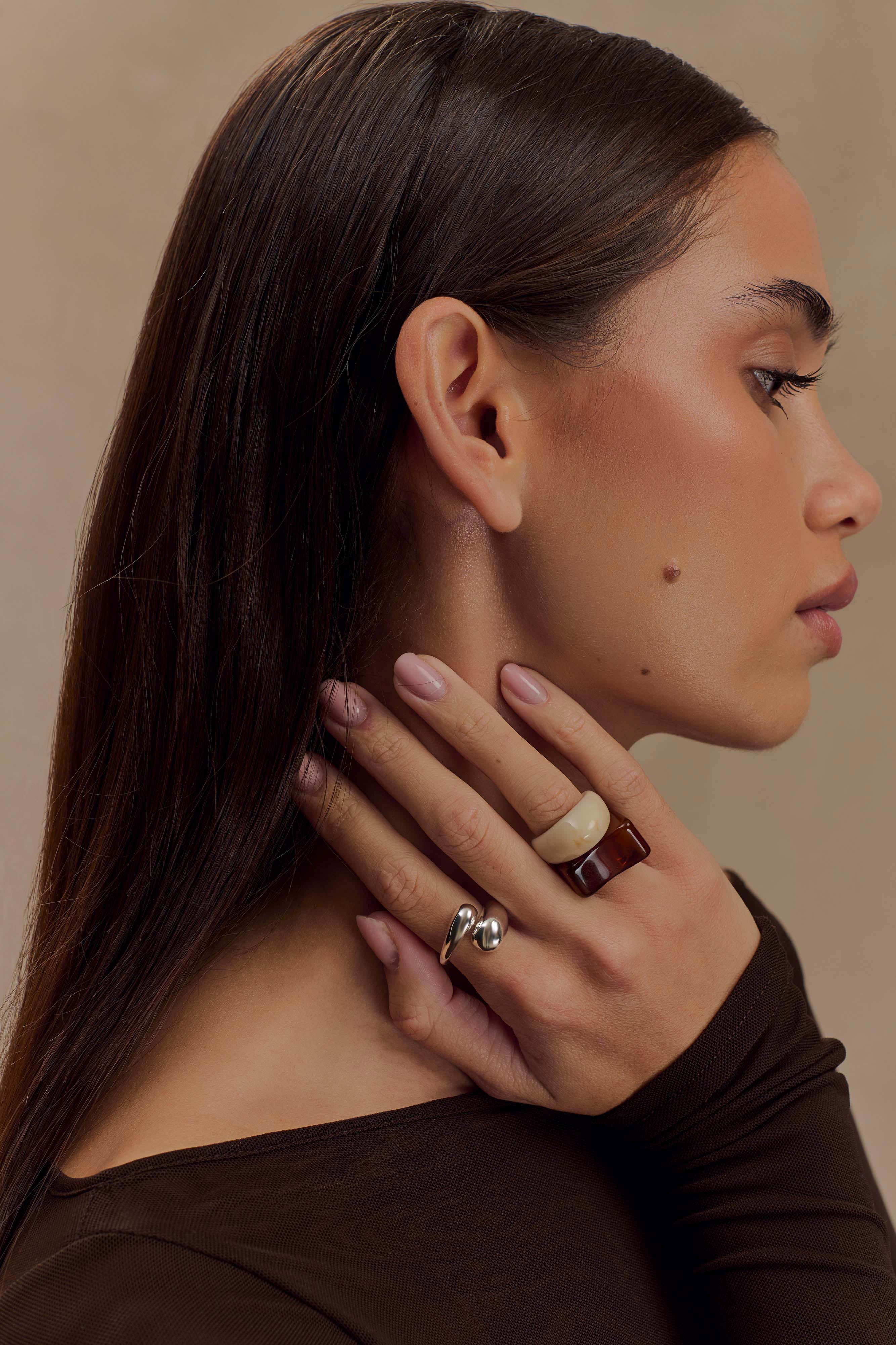 Romeo 3 Stack Ring Set - Silver