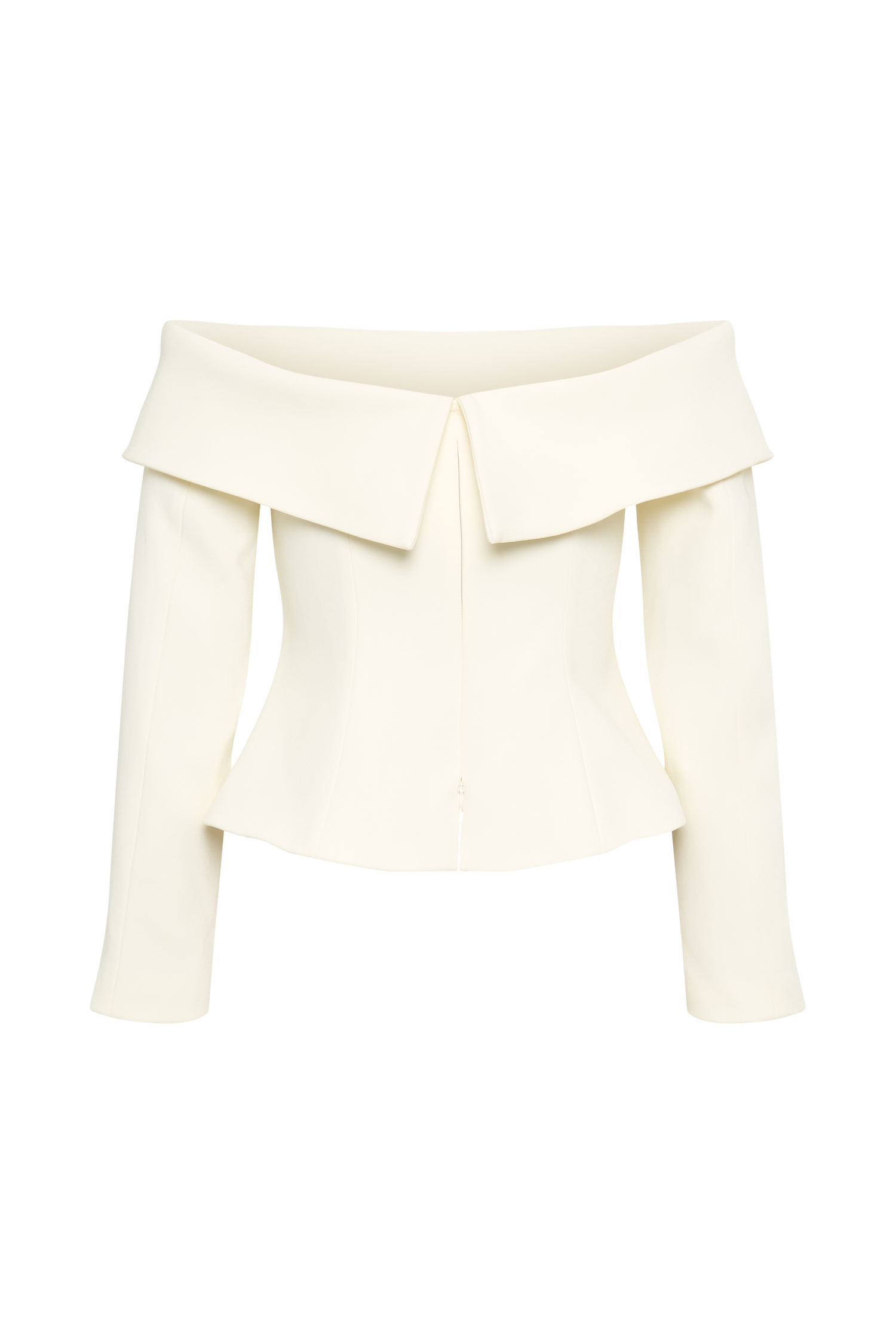 Celene Off Shoulder Jacket - Ivory