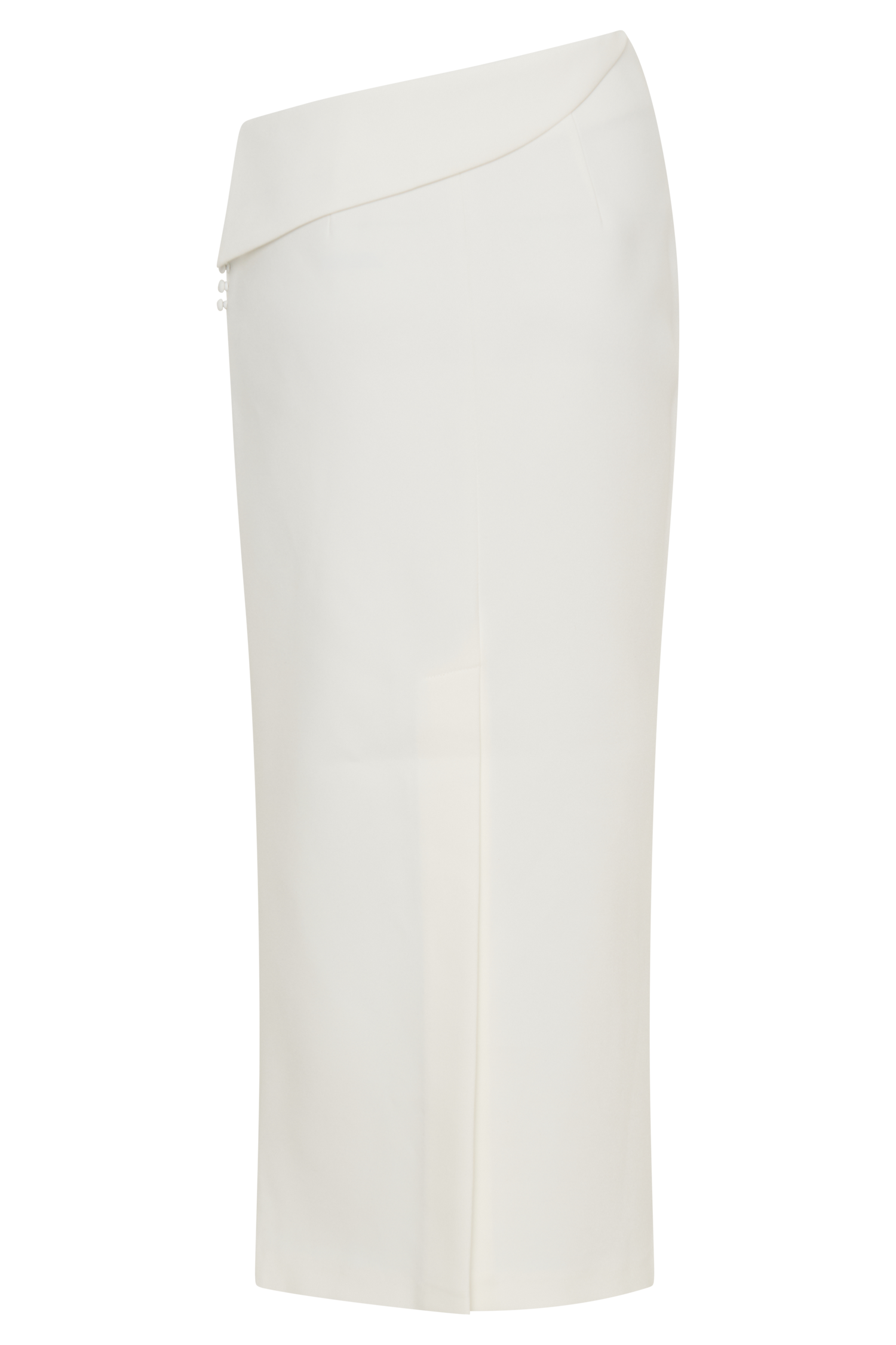 Astrid Suiting Midi Skirt - White