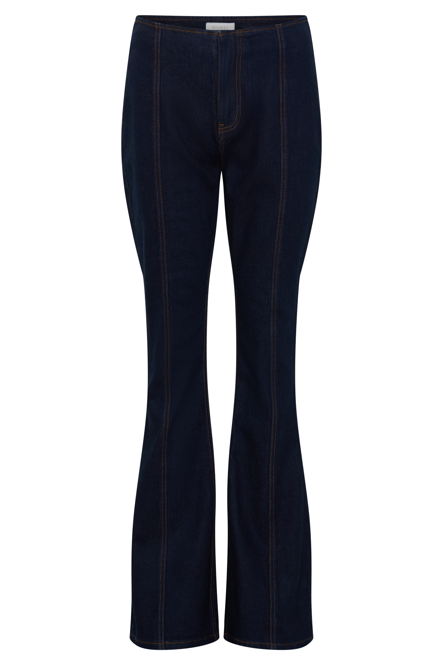 Clio Paneled Flare Jeans - Indigo Blue